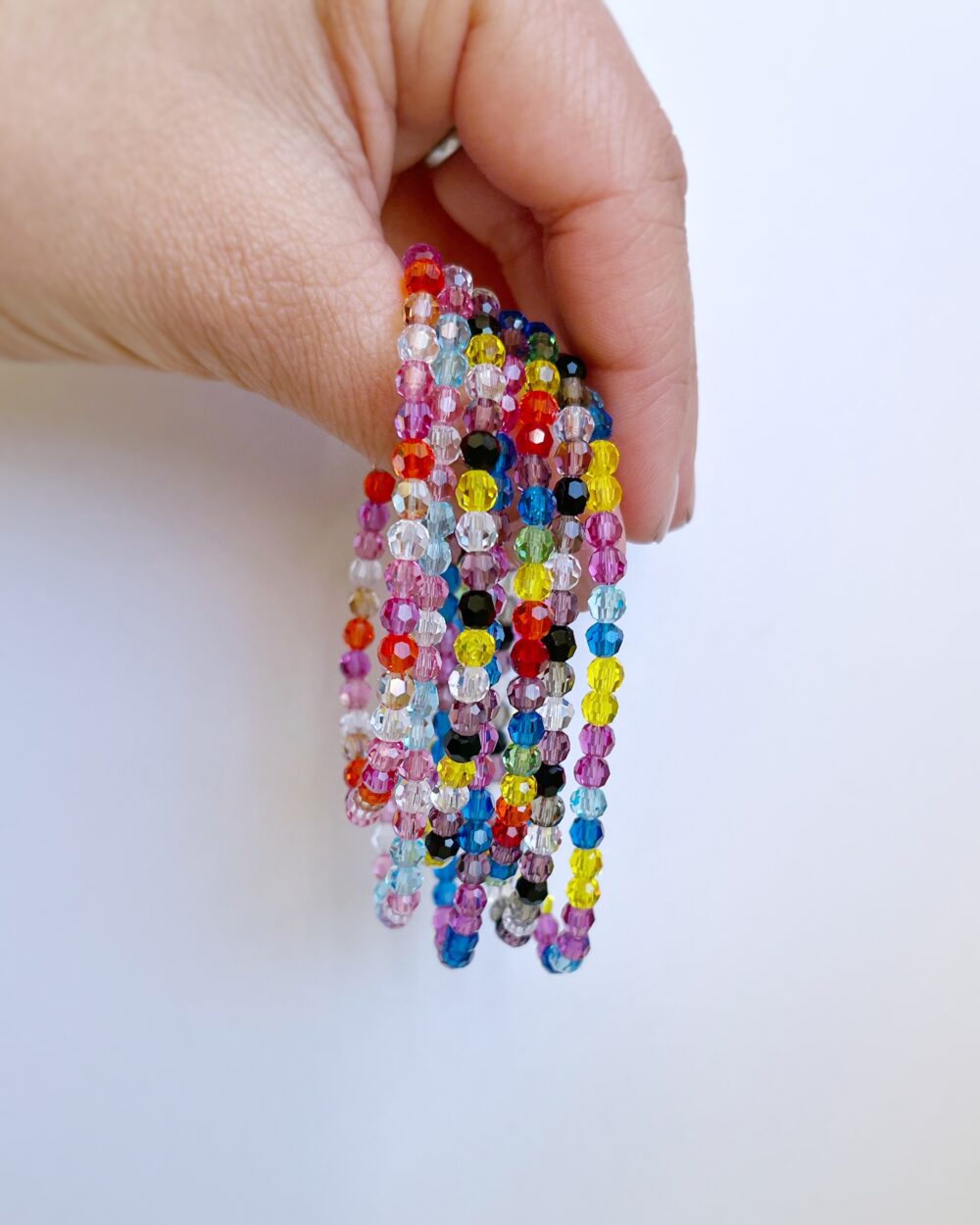 LGBQT+ Crystal Bead Elastic Bracelet – Shop Iowa